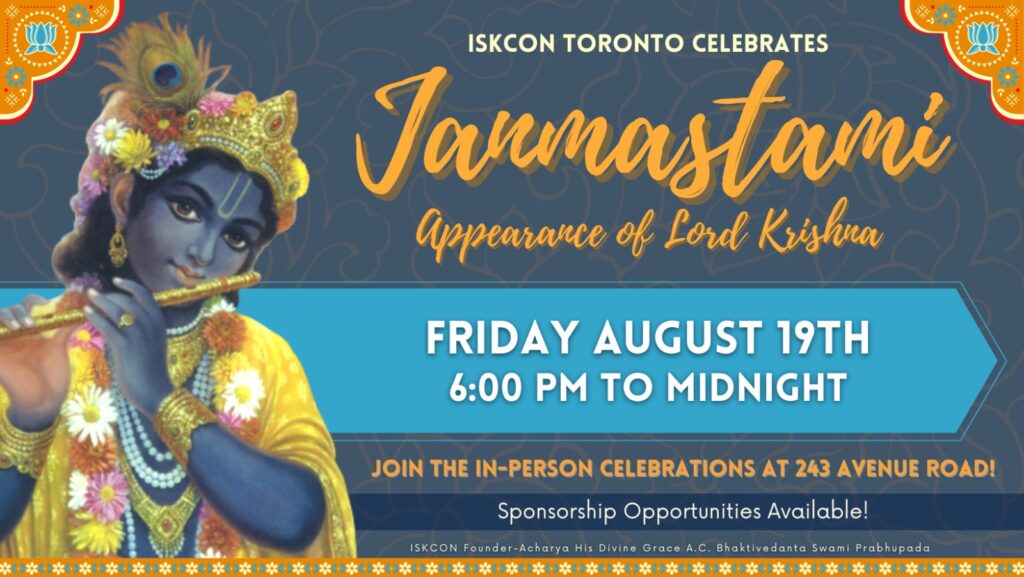 Sri Krishna Janamastami ISKCON Toronto